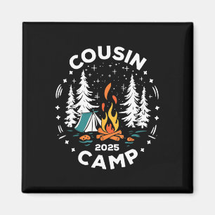 Camping-Sommerurlaub-Crew-Cousin-Camp 2025  Magnet