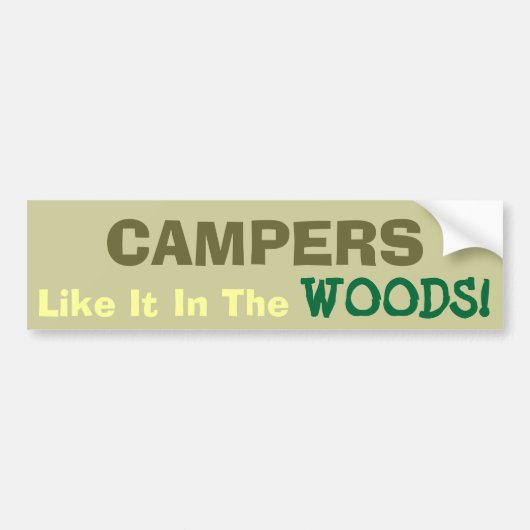 Camping Spaß! Autoaufkleber (Vorne)