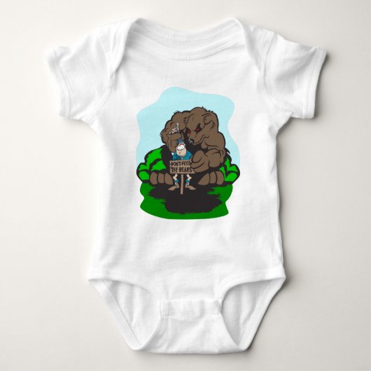 Camping Spaß Baby Strampler (Vorderseite)