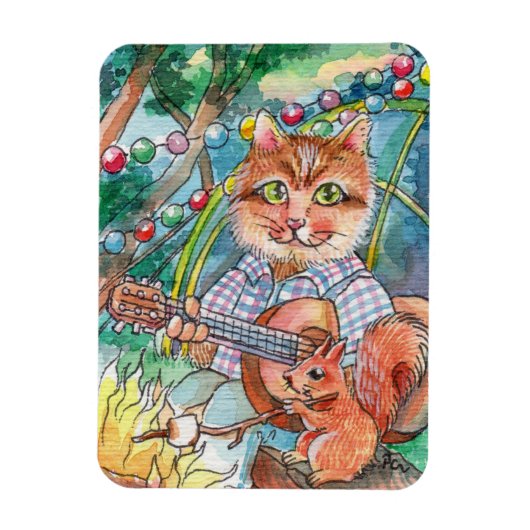 Camping Spaß Magnet (Vertikal)