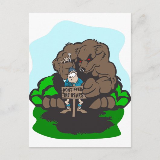 Camping Spaß Postkarte (Vorderseite)