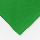 CAMPING Sporty White Text Stripes On Bright Green Fleecedecke (Ecke)