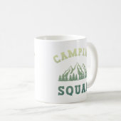 Camping Squad Camping Trip Gebirge Außenbereich Kaffeetasse (VorderseiteRechts)