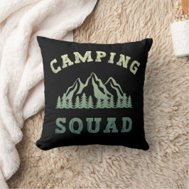 Camping Squad Camping Trip Gebirge Außenbereich Kissen