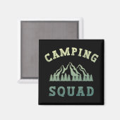 Camping Squad Camping Trip Gebirge Außenbereich Magnet (Vorderseite/Rückseite)