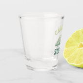 Camping Squad Camping Trip Gebirge Außenbereich Schnapsglas (Links)