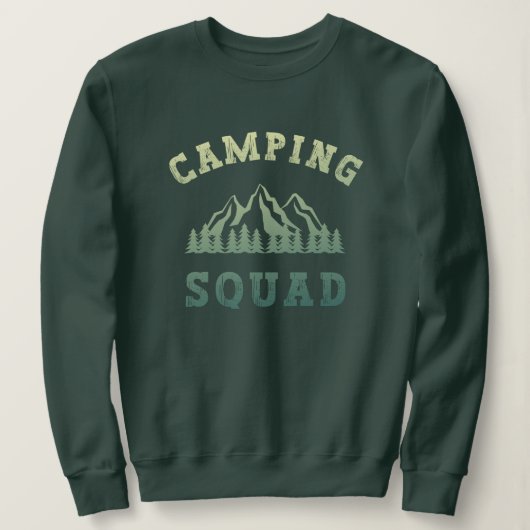 Camping Squad Camping Trip Gebirge Außenbereich Sweatshirt (Design vorne)