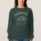 Camping Squad Camping Trip Gebirge Außenbereich Sweatshirt (Vorderseite)