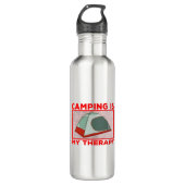 Camping Squad Edelstahlflasche (Vorderseite)