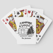 Camping Squad Familie Wiedersehen mit Anhänger & P Spielkarten (Rückseite)