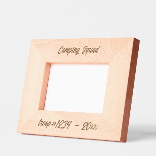 Camping Squad for Girl Scout Troops Geätzte Rahmen (Links)