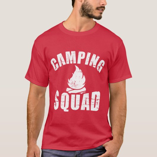 Camping Squad Junge T-Shirt (Vorderseite)