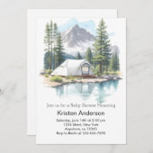 Camping Stars Adventure erwartet Baby Shower Einladung (Vorne/Hinten)