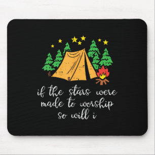 Camping Stars, die Christlichen Camper Männer anbe Mousepad