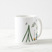 Camping Stickman Kaffeetasse (VorderseiteRechts)