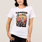 Camping Stimmung Tri-Blend Shirt (Vorderseite)