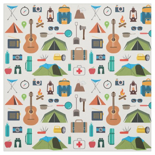 Camping Stoff (Muster)