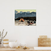 Camping Südjapanische Alpen Yoshida Hiroshi 1928 Poster (Küche)