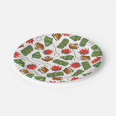 Camping Summer Camp Campfire Zelt S'mores Außenber Pappteller (Schrägansicht)