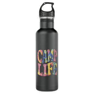 Camping Summer Girls Camp Krawatte Die Retro Edelstahlflasche