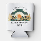Camping Sunset Mountains Custom Family Wiedersehen Dosenkühler (Vorderseite)