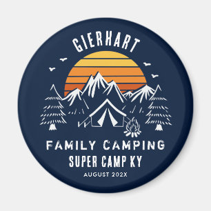 Camping Swag Retro Custom Family Vacation Halten S Magnet