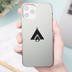 Camping-Symbol Aufkleber