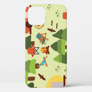 Camping-Szene, nahtlos Vintages Muster Case-Mate iPhone Hülle