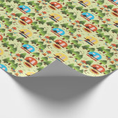 Camping-Szene, nahtlos Vintages Muster Geschenkpapier (Ecke)