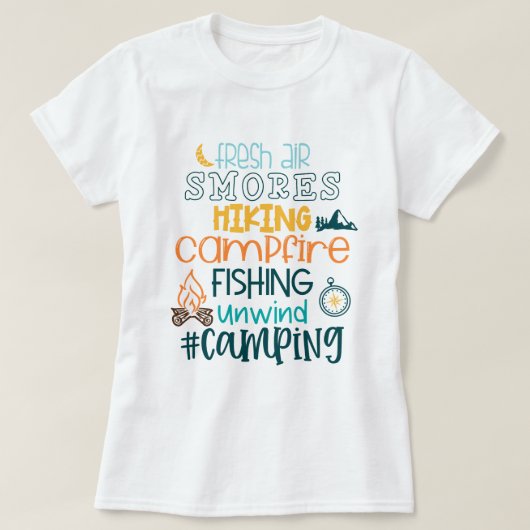 Camping T-Shirt (Design vorne)