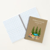 Camping-Tagebuch mit Camping-Illustration Notizblock (Innenseite)