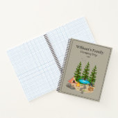 Camping-Tagebuch mit Camping-Illustration Notizblock (Innenseite)