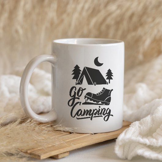 Camping-Tasse – Abenteuer warten im Freien Kaffeetasse