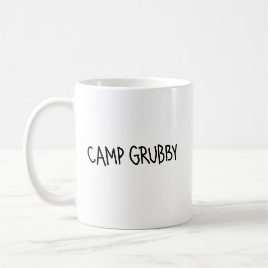 Camping-Tasse "Camp Grubby" Kaffeetasse (Links)