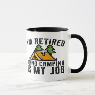 Camping Tasse für neu ermüdetes Camping ist mein