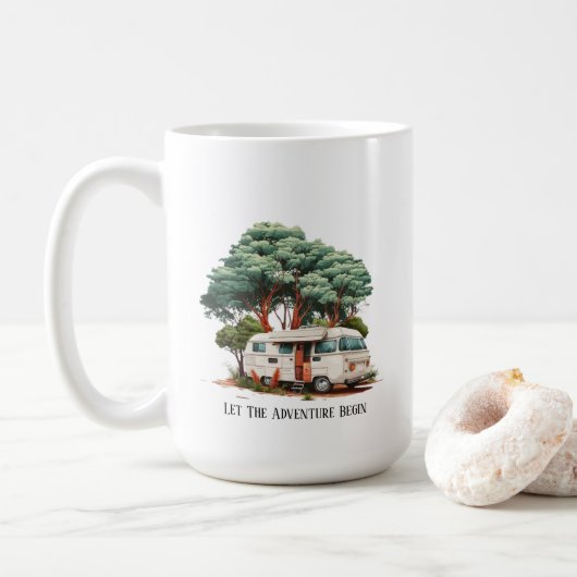 Camping-Tasse Kaffeetasse (Mit Donut)