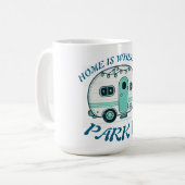 Camping-Tasse von Sommer Hamilton Kaffeetasse (Vorderseite Links)