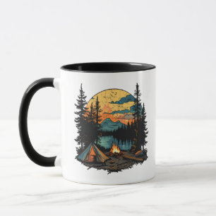 Camping Tent im Forest Tasse
