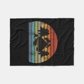 Camping Tents Retro Fleecedecke (Vorderseite (Horizontal))