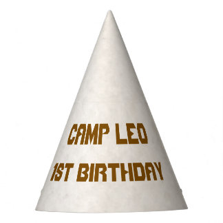 Camping-Thema 1. Geburtstagskegel-Partyhut Partyhütchen