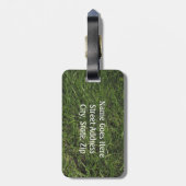 Camping theme Campfire and Compass Personalize Gepäckanhänger (Rückseite vertikal)