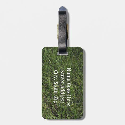 Camping theme Campfire and Compass Personalize Gepäckanhänger (Rückseite vertikal)