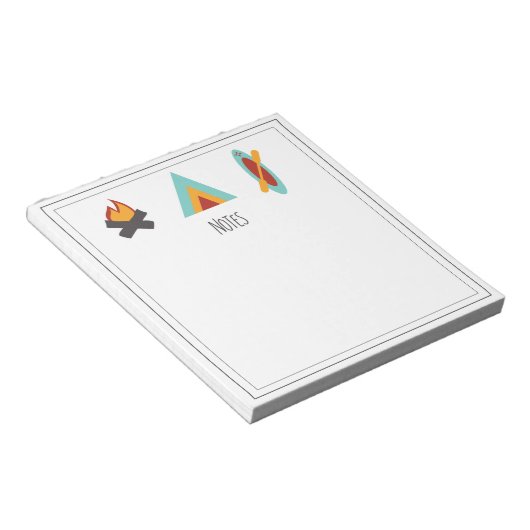 Camping Theme Editor Notizblock (angewinkelt)