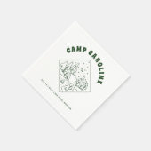 Camping Theme Junggeselinnen-Abschied Serviette (Ecke)