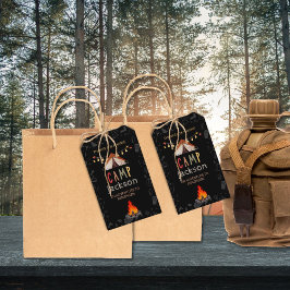 Camping Theme Party Fevor Tags Geschenkanhänger