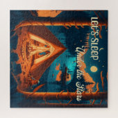 Camping Themed Art | Schlaf unter den Sternen Puzzle (Horizontal)