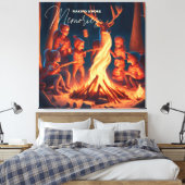 Camping Themed Art | S'mores machen Leinwanddruck (Insitu (Schlafzimmer))