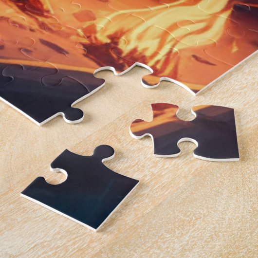 Camping Themed Art | S'mores machen Puzzle (Seite)