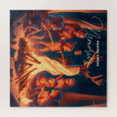 Camping Themed Art | S'mores machen Puzzle (Horizontal)