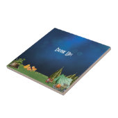 Camping Themed Baby Dusche Fliese (Seite)